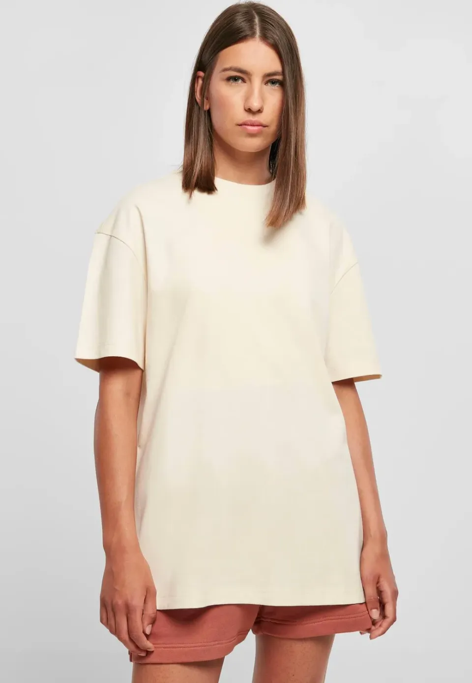 Impericon Ladies Oversized Boyfriend Whitesand T-Shirt weiß