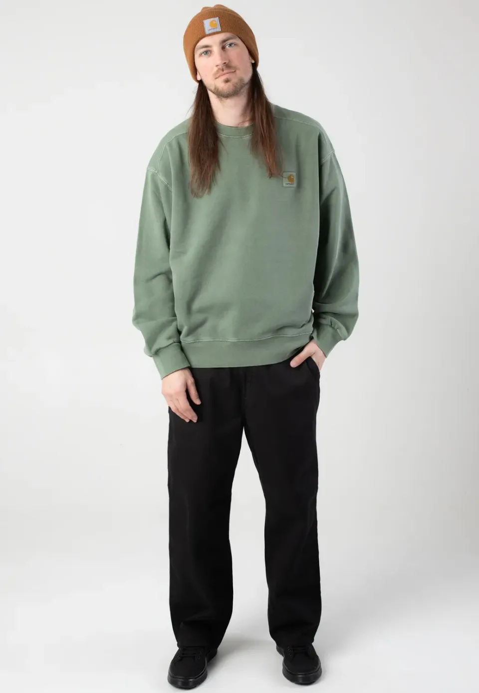 Impericon Nelson Garment Dyed Park Sweater grün
