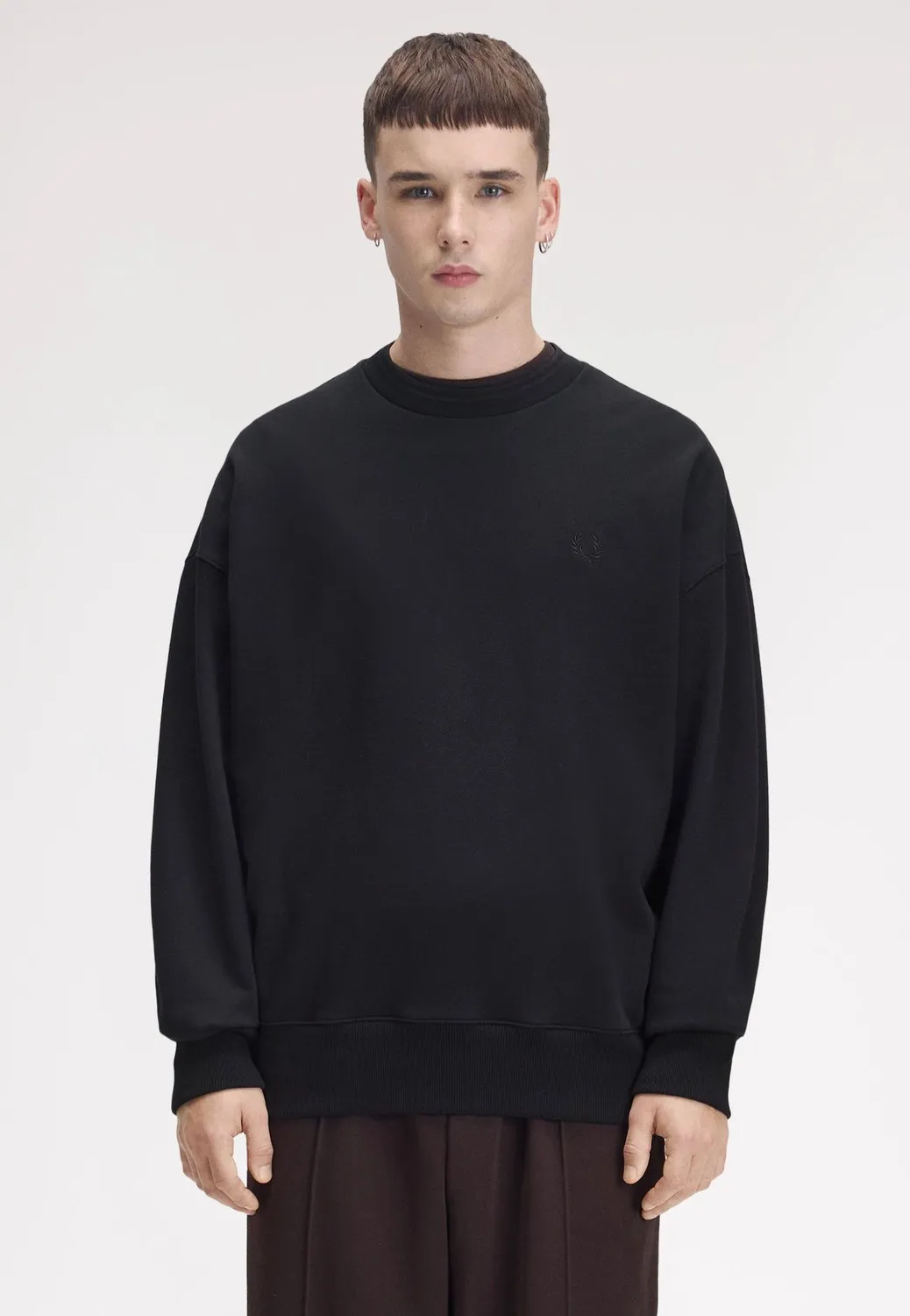 Impericon Oversized Tipped Black Sweater schwarz