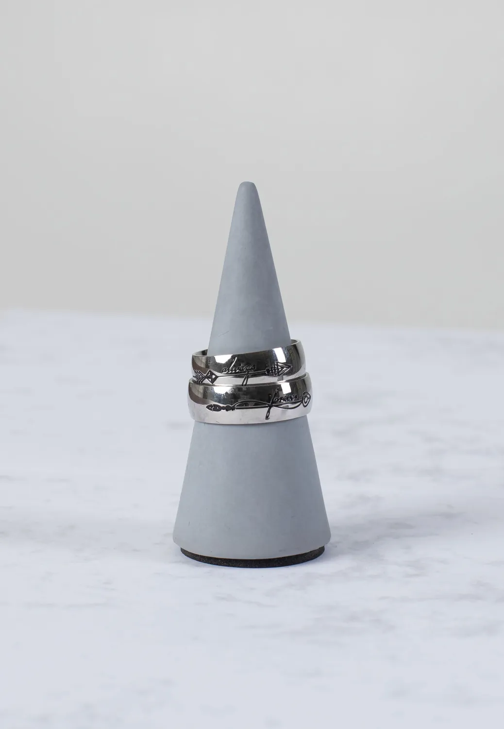 Impericon Always And Forever Silver Ring Set silber
