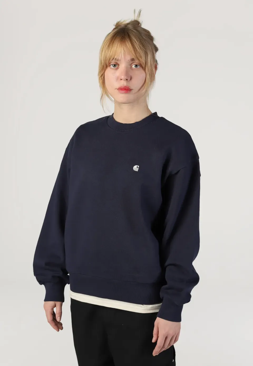 Impericon W Casey Dark Navy Silver Sweater Damen XS-L