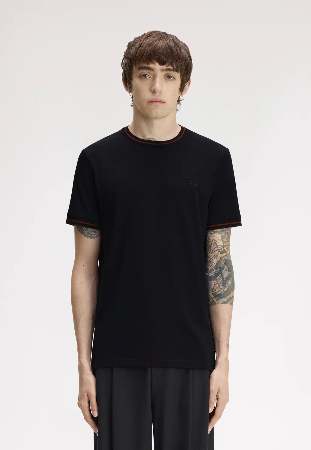 Impericon Twin Tipped Navy/Brandy/Rich Brown T-Shirt Navy