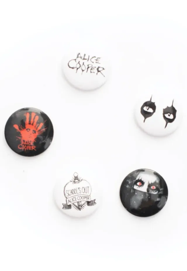 Impericon Eyes Button Set 5er Pins bunt