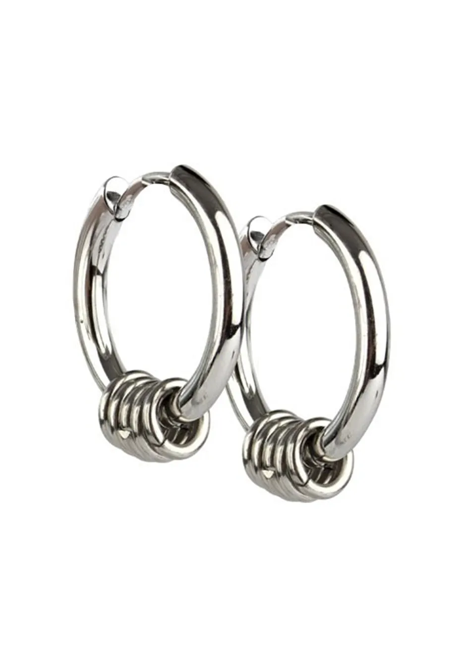 Impericon Rings Hoop Silver Ohrringe silber