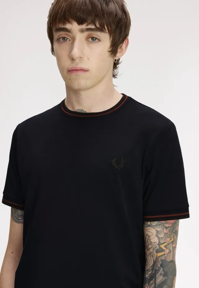 Impericon Twin Tipped Navy/Brandy/Rich Brown T-Shirt Navy