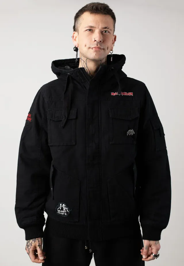 Impericon IRM Bronx Winterjacke Größe L schwarz Baumwolle