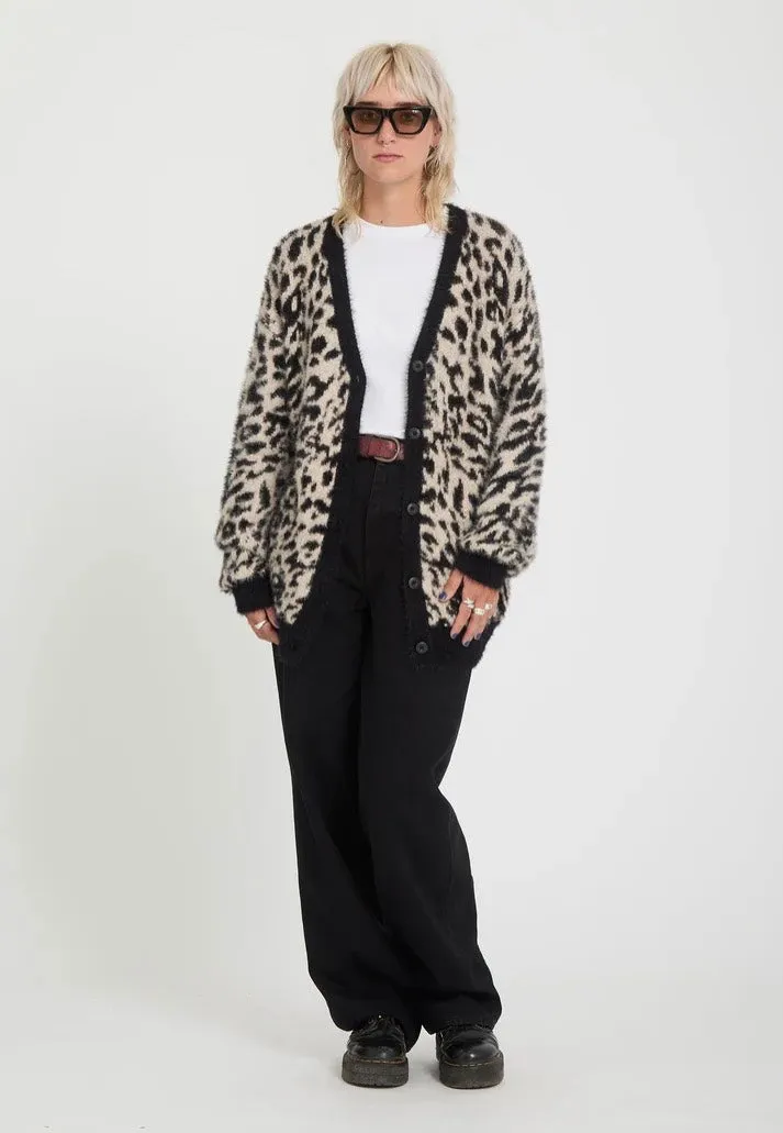Impericon Tigardi Animal Print Cardigan braun