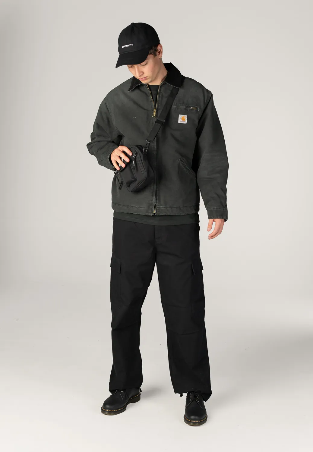 OG Cargo Stone Washed Black Hose Herren Cotton