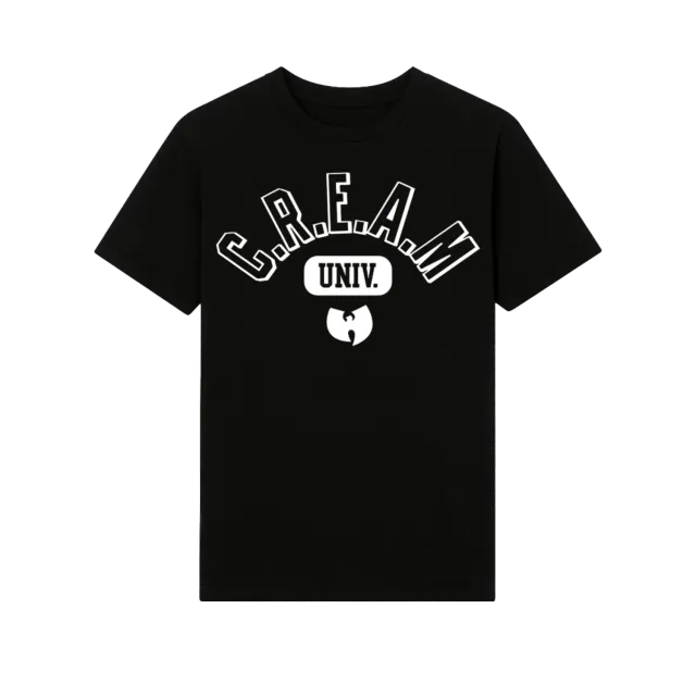 Wu-Tang C.R.E.A.M. University Kinder T-Shirt Schwarz