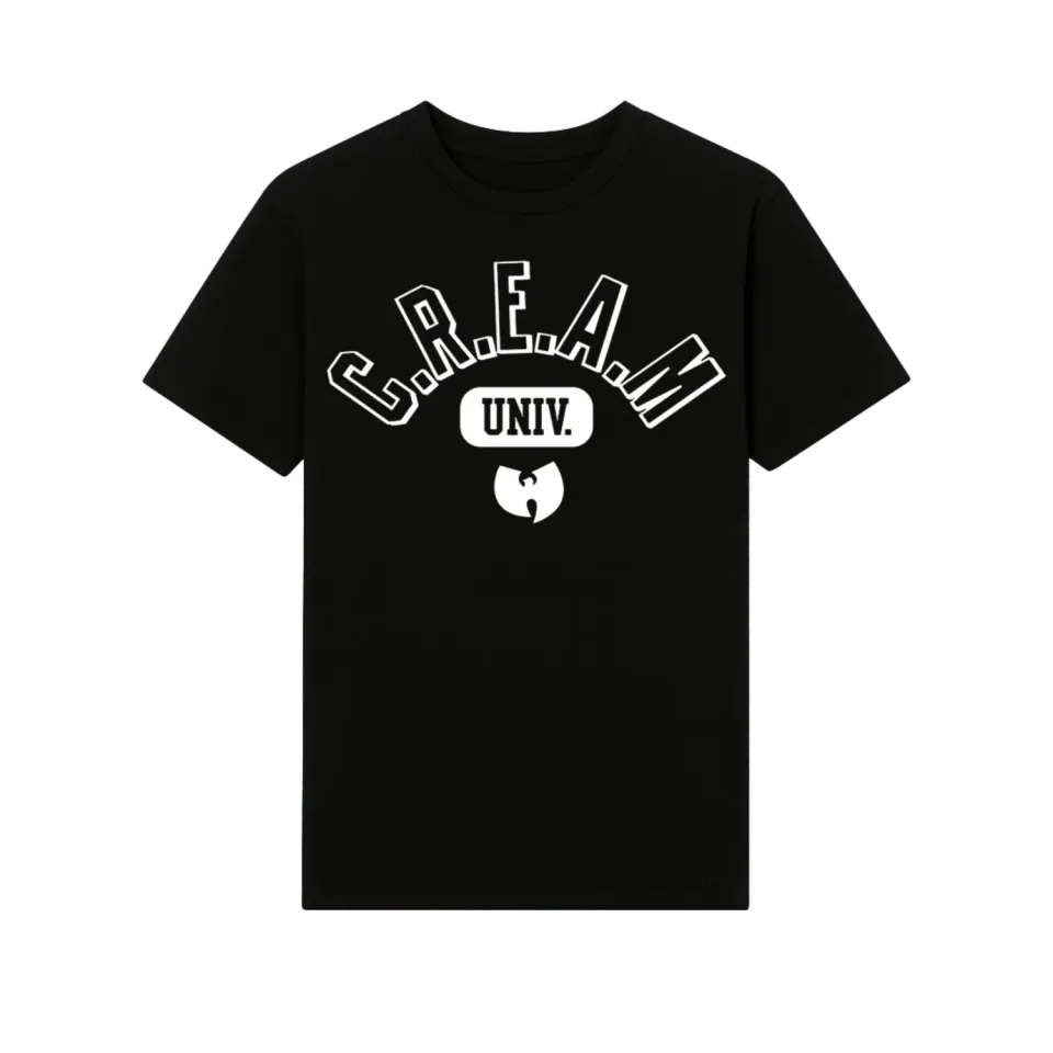 Wu-Tang C.R.E.A.M. University Kinder T-Shirt Schwarz