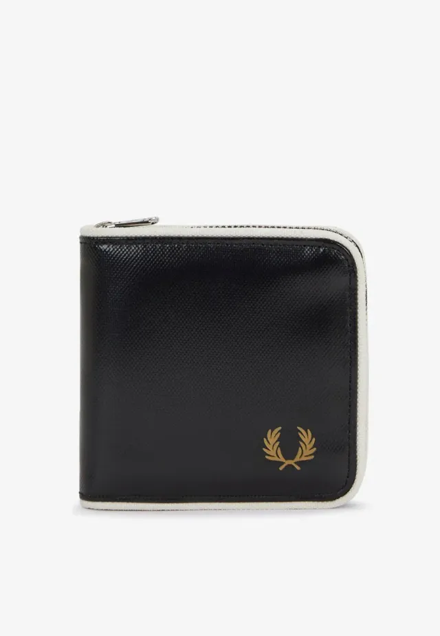 Impericon Classic Zip Around Portemonnaie Schwarz/Ecru Reissverschluss