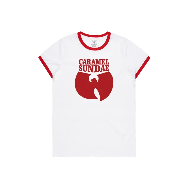 Wu-Tang Caramel Sundae Ringer Tee Shirt Poly-Baumwolle