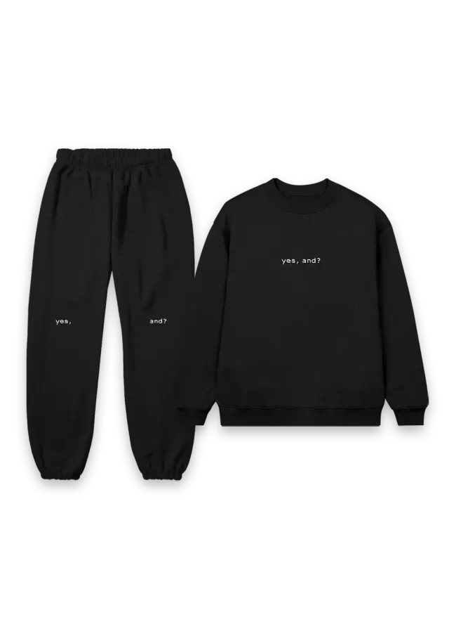 Ariana Grande yes, and? Crewneck Sweatpants Set bestickt