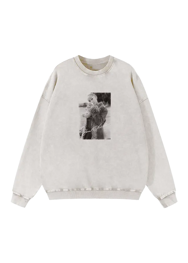Ariana Grande Eternal Sunshine Teddy Bear Crewneck Siebdruck