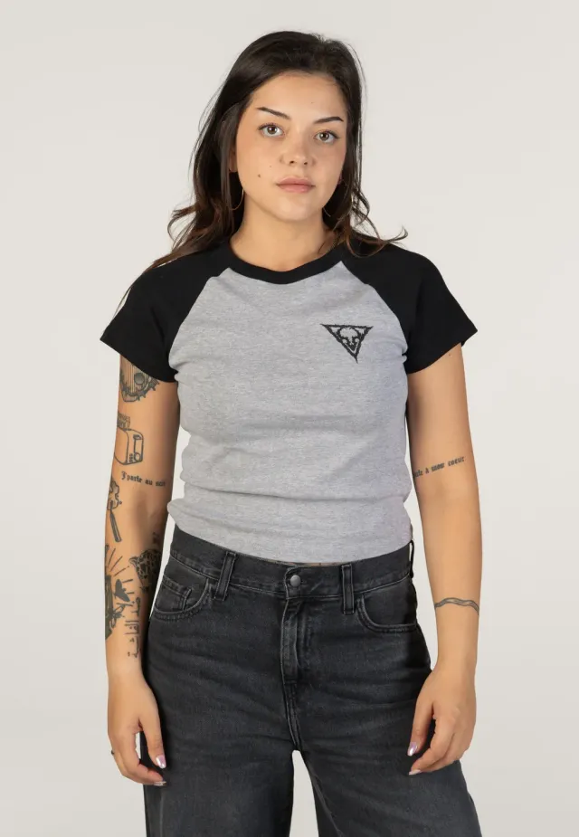 Impericon Logo Grey Girly Shirt grau