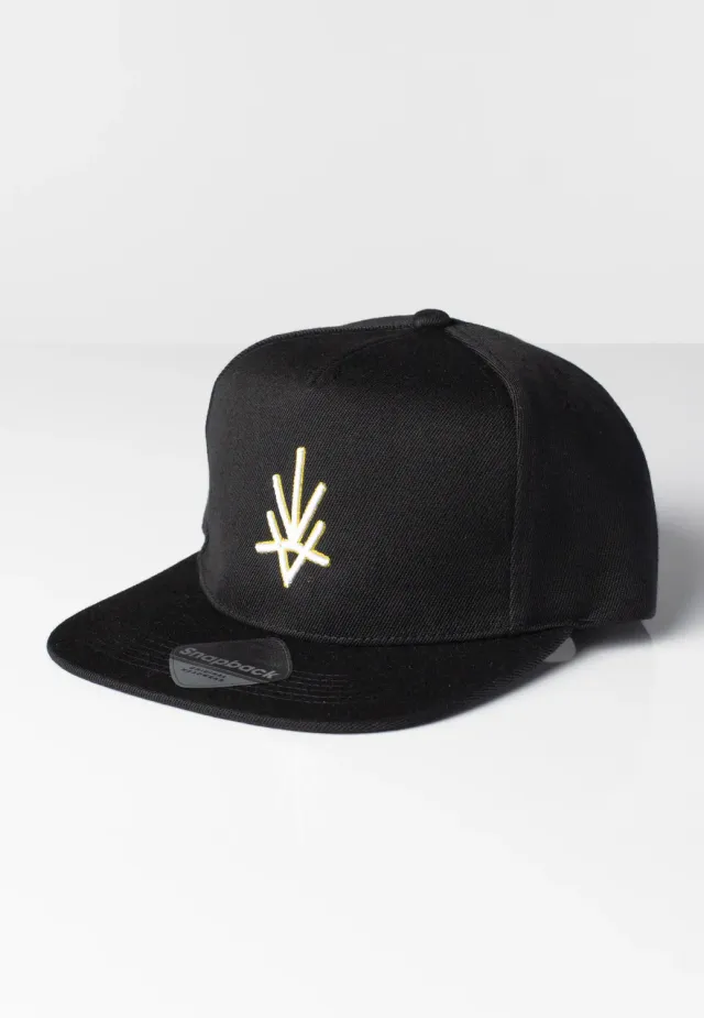 Rune Cap Snapback schwarz Baumwolle Onesize