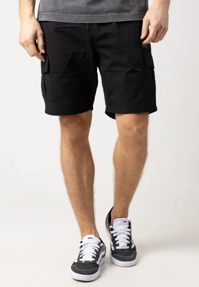 Impericon Caprera Cargo Black Cargo-Shorts M schwarz Baumwolle