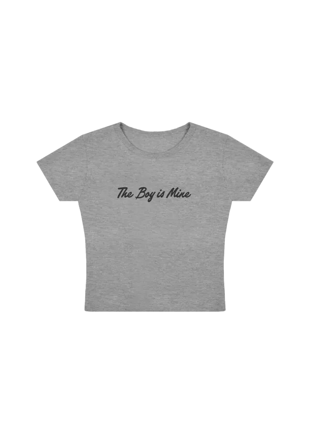 Ariana Grande The Boy Is Mine Baby Tee T-Shirt cropped