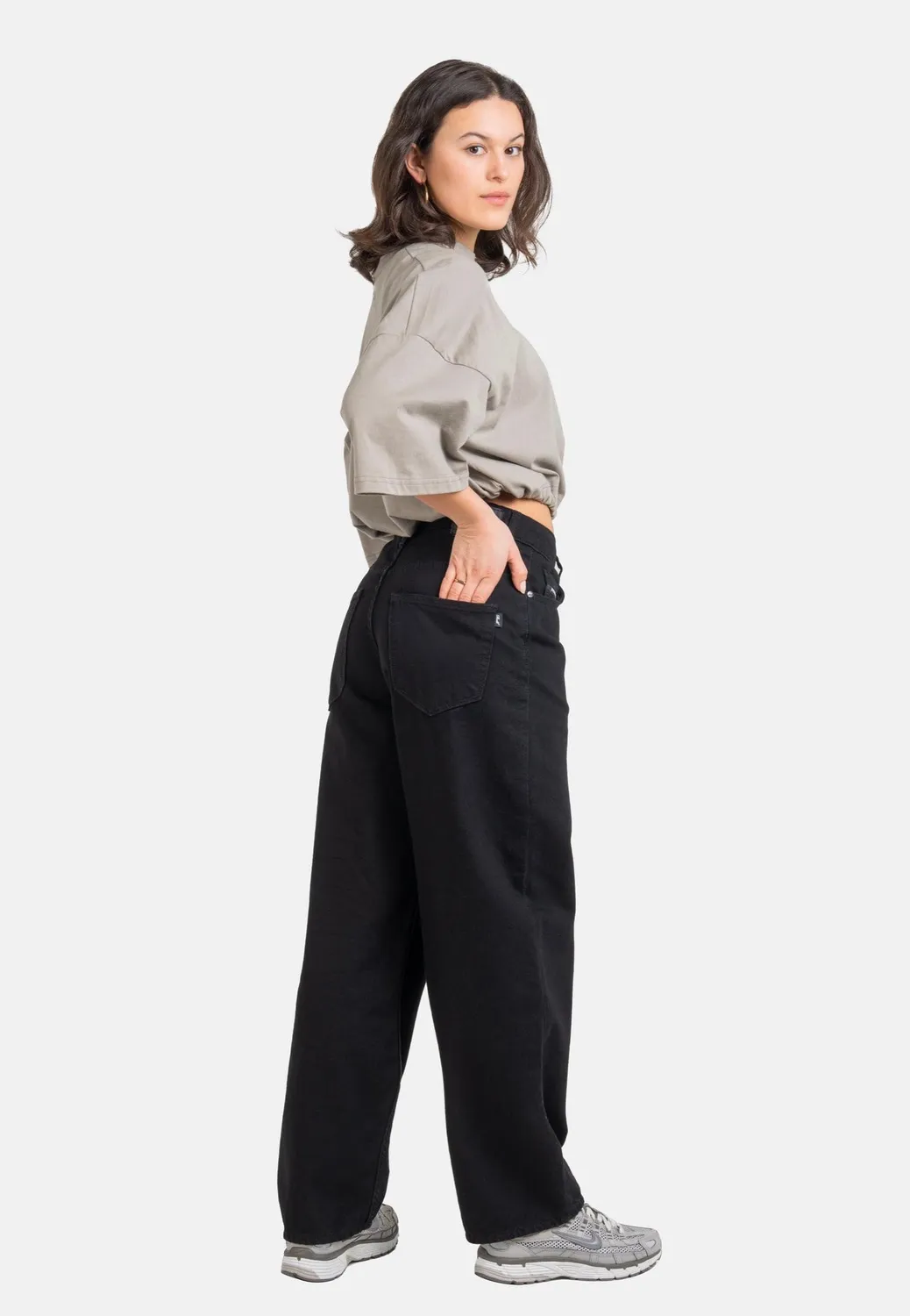 Impericon Chloé Baggy Intense Black Jeans Damen
