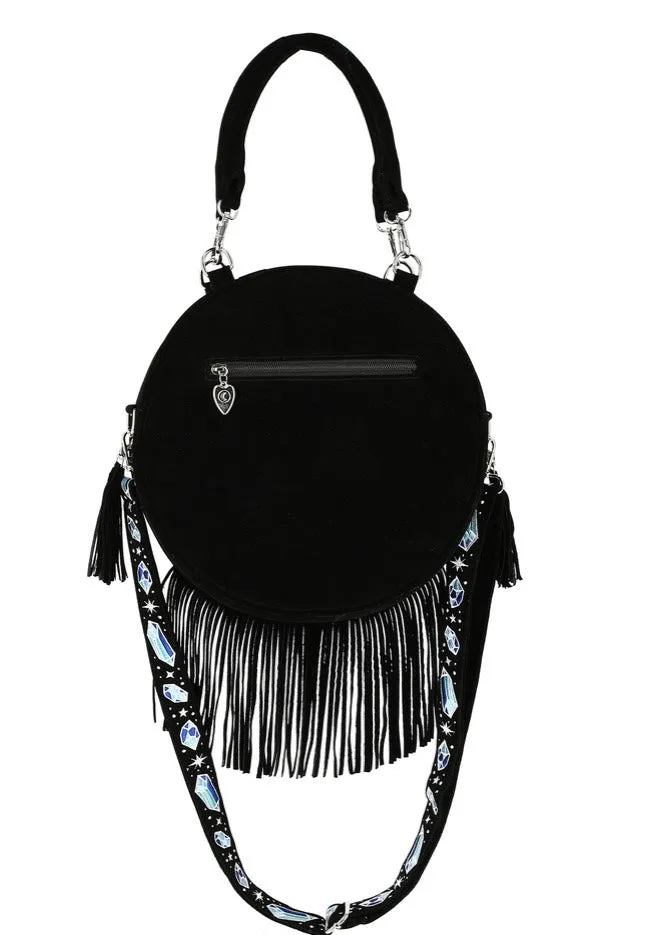 Enchanted Forest Moon Moth Tasche Schwarz Samt Onesize