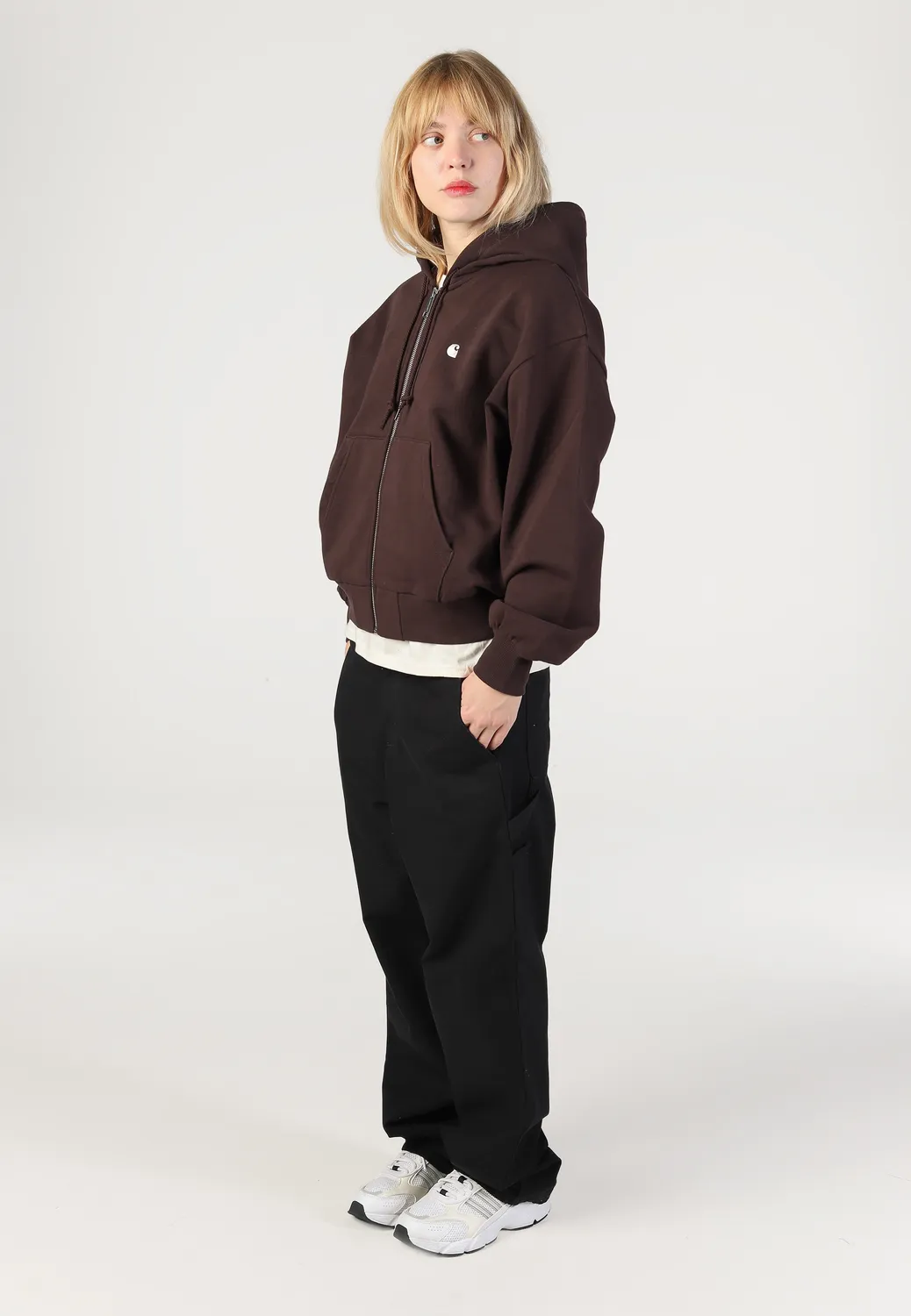 Impericon Casey Hooded Zip Hoodie Palisander Silver