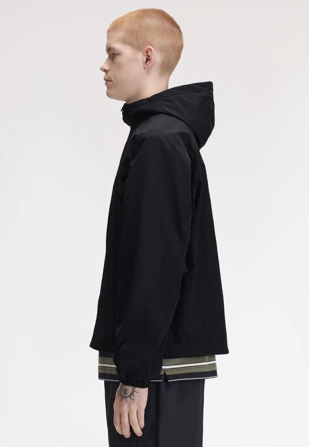 Impericon Oversized Hooded Shell Black Jacke Schwarz Nylon