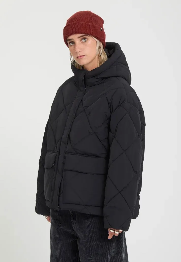 Impericon Out Of Boxy Puff Jacke Schwarz Damen
