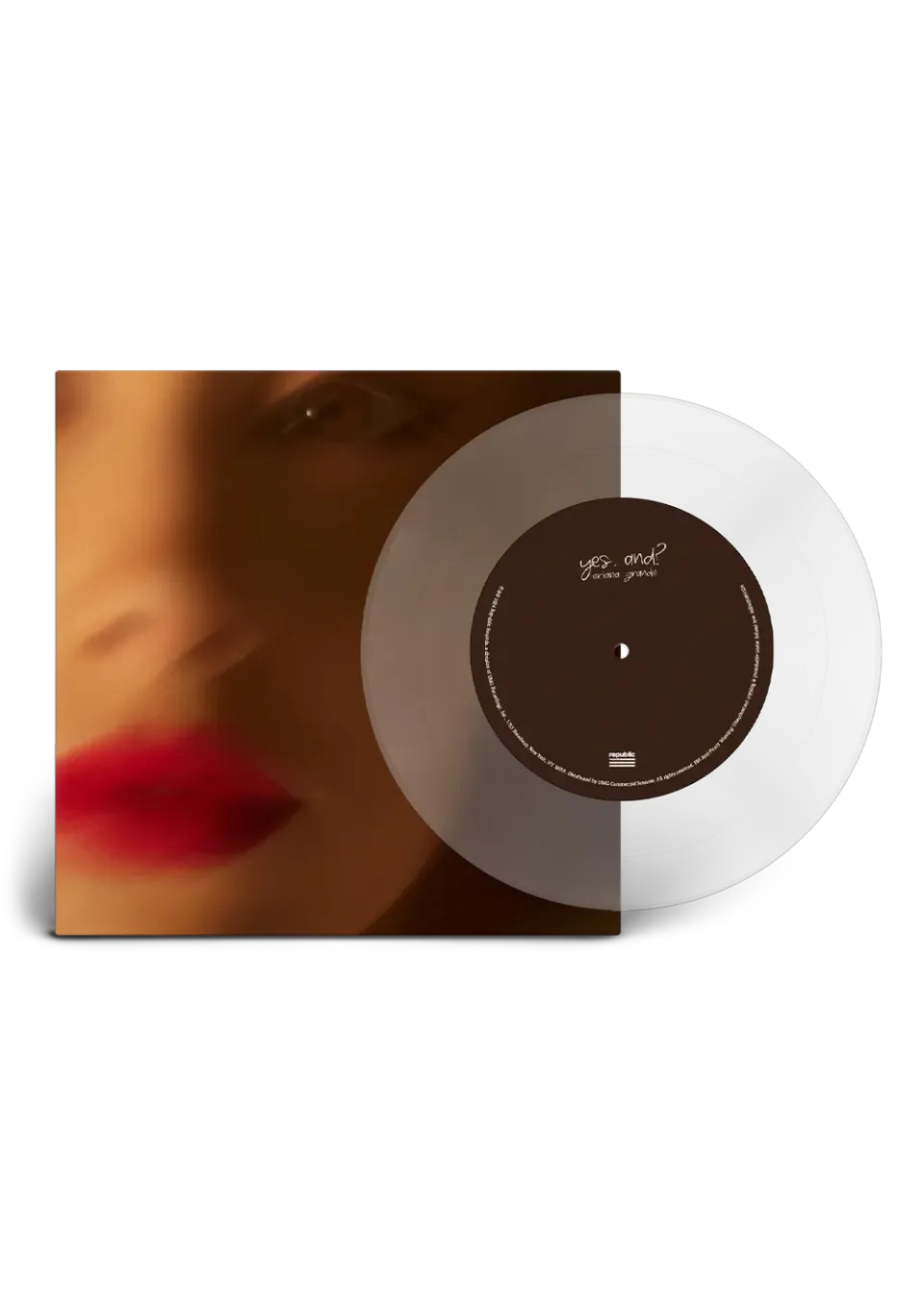 Ariana Grande yes, and? 7" Vinyl Clear Single
