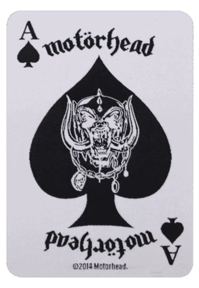 Impericon Ace Of Spades Card Aufnäher weiß Onesize