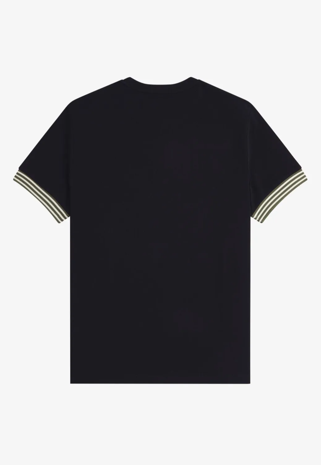 Impericon Striped Cuff T-Black T-Shirt schwarz kurzarm