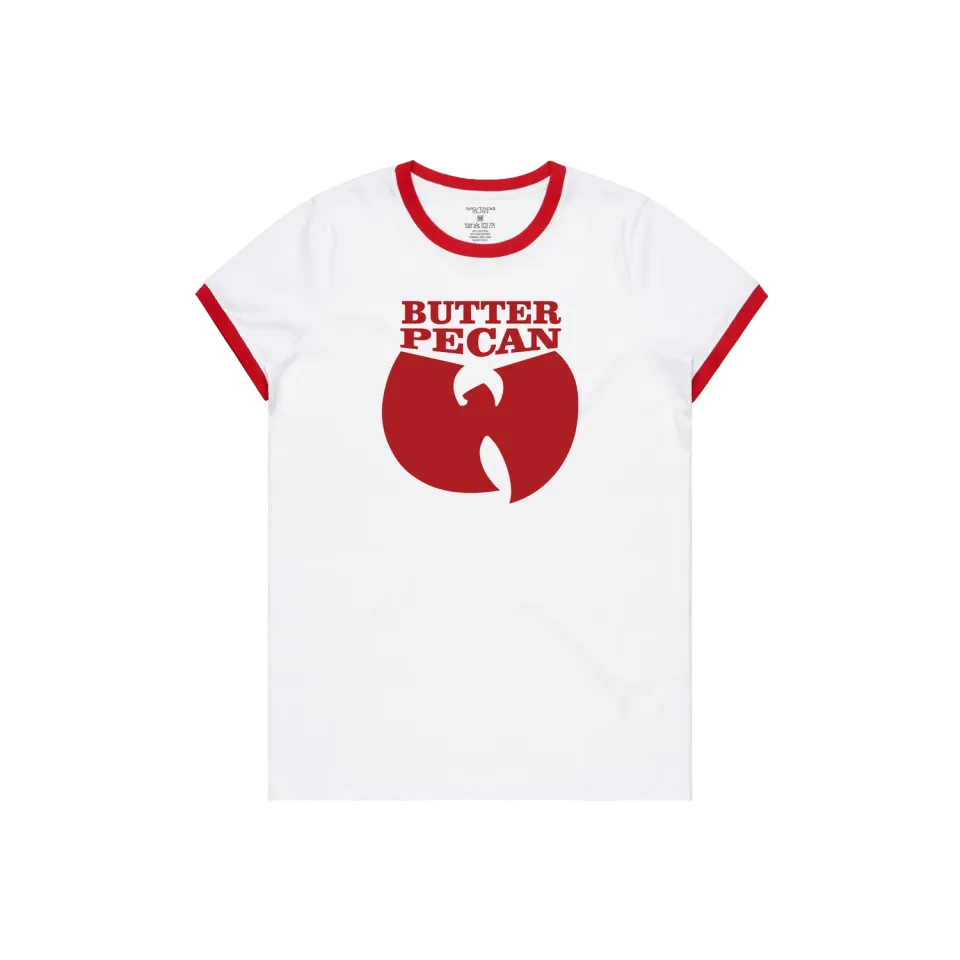 Wu-Tang Butter Pecan Ringer T-Shirt Poly-Cotton blau