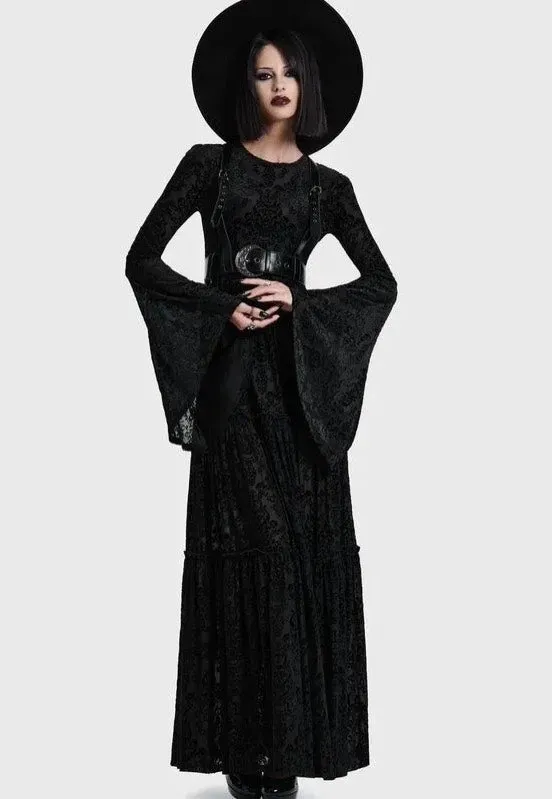 Impericon Daemon's Hex Maxi Black Kleid Spitze