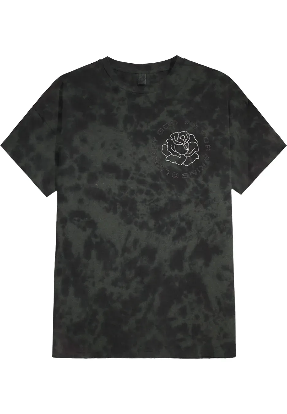 Impericon Roses Green & Black Tie Dye T-Shirt grün