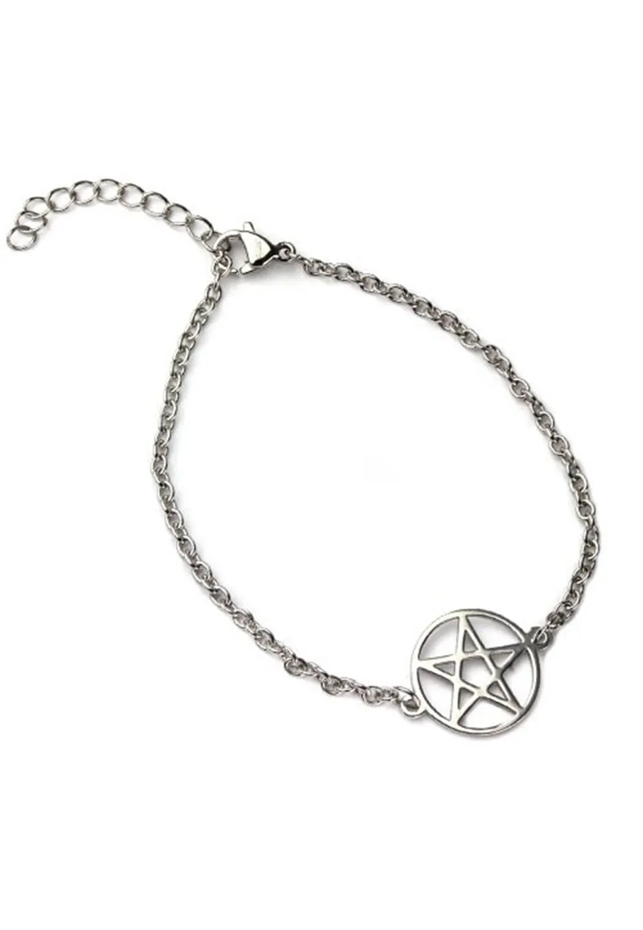 Impericon Pentagramm Silver Armband Onesize Metal