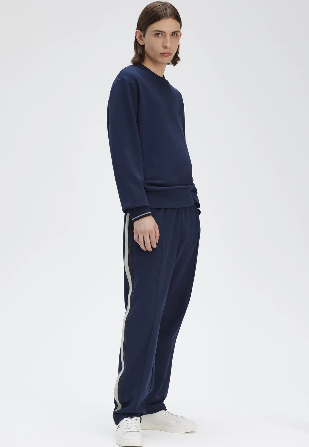 Crew Neck Tennis Blue Sweater blau Longsleeve