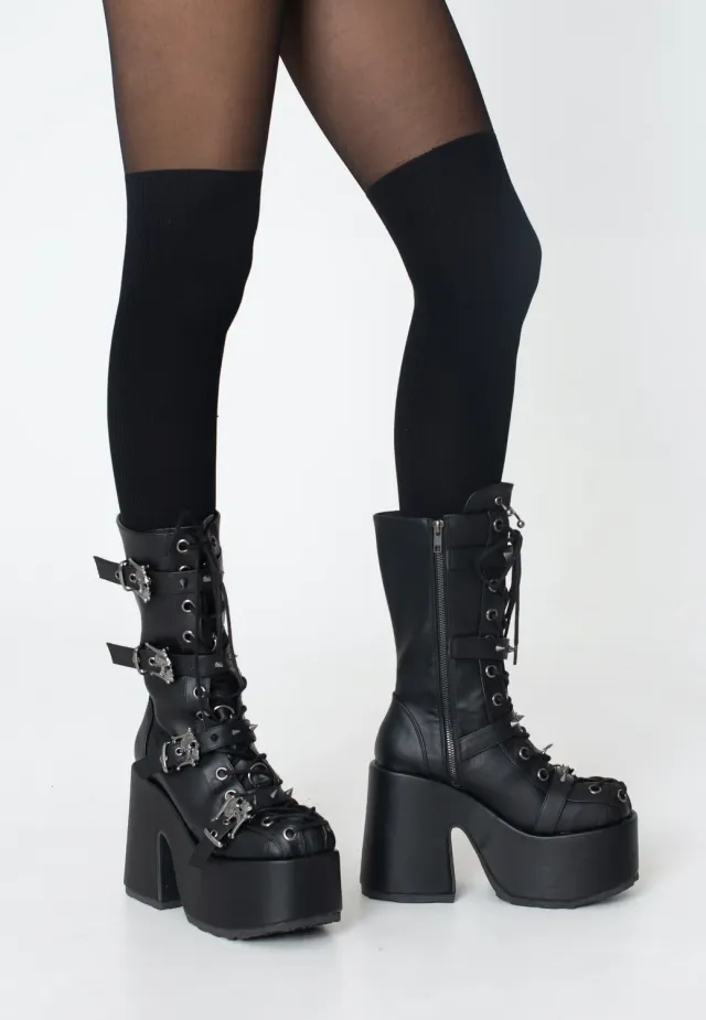 Impericon Camel 115 Black Stiefel schwarz vegan Gr. 38