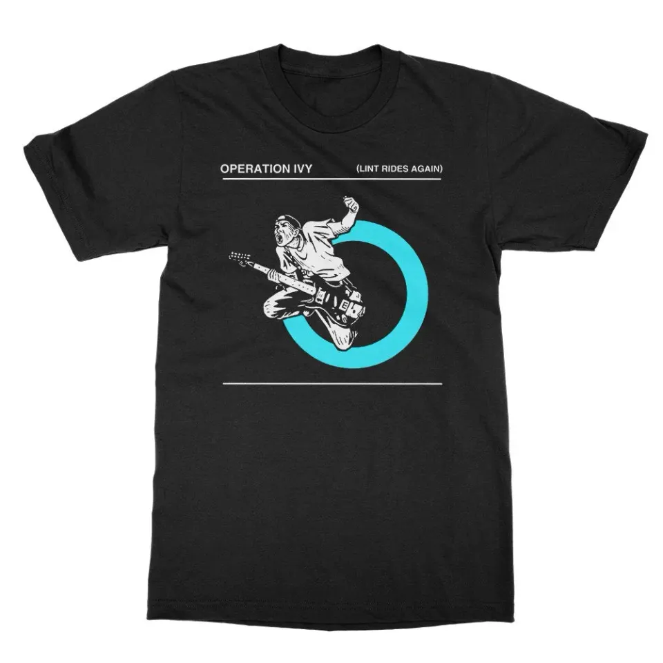 Operation Ivy Lint Rides Again T-Shirt Schwarz Baumwolle