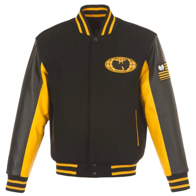 Wu-Tang Wu Globe Black Yellow Patterned Sleeve Jacke