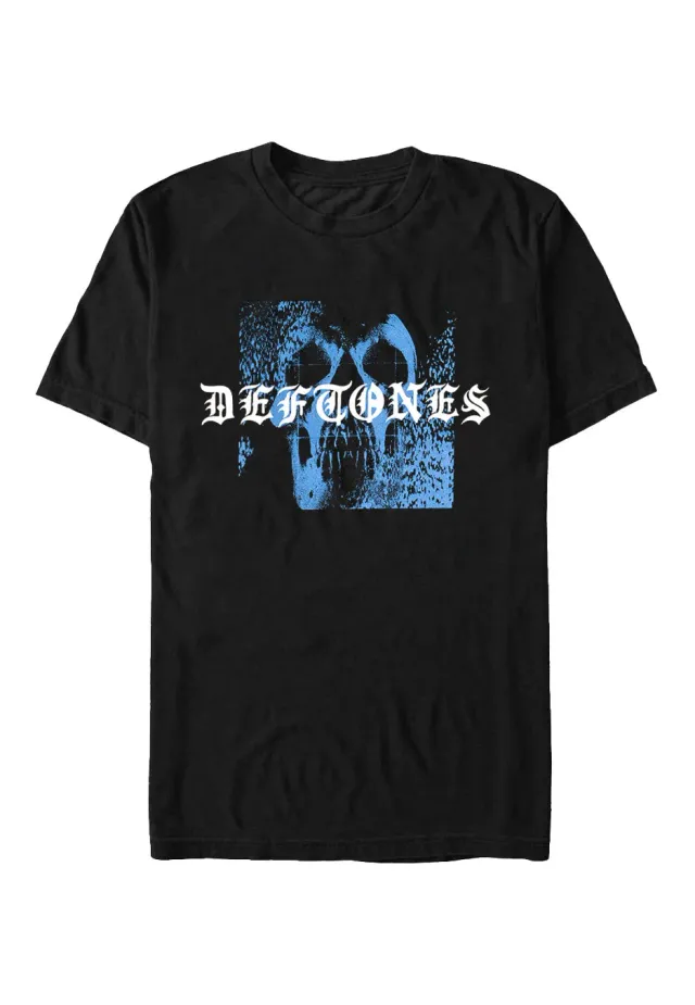 Impericon Static Skull T-Shirt schwarz