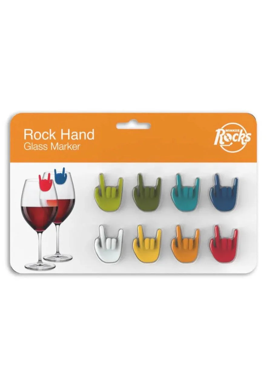 Impericon Rock Hand Glasmarker 8er Set bunt