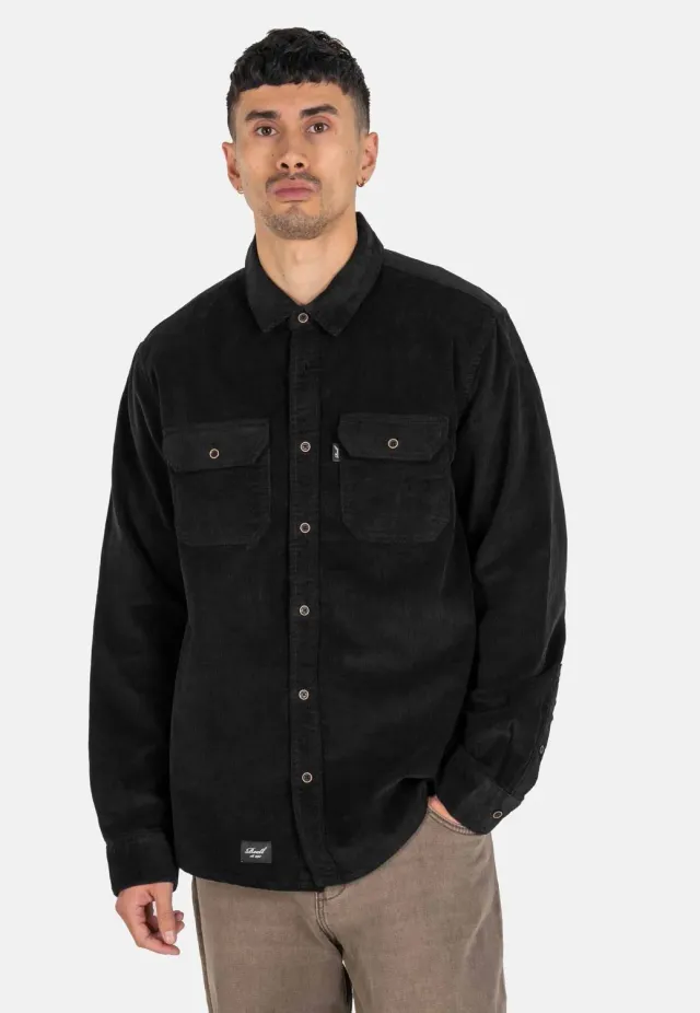 Impericon Dual Cord Deep Black Hemd schwarz Cord