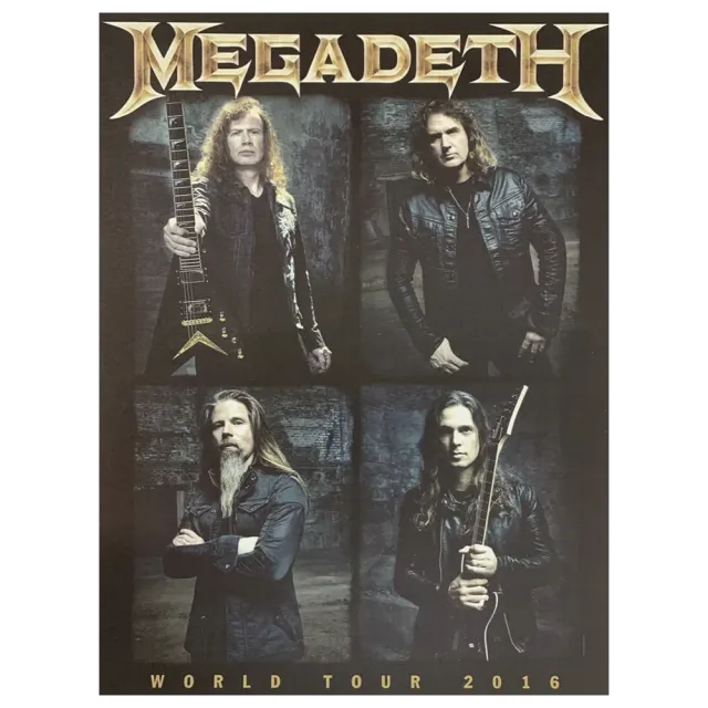 Megadeth World Tour 2016 Poster 46x61 cm