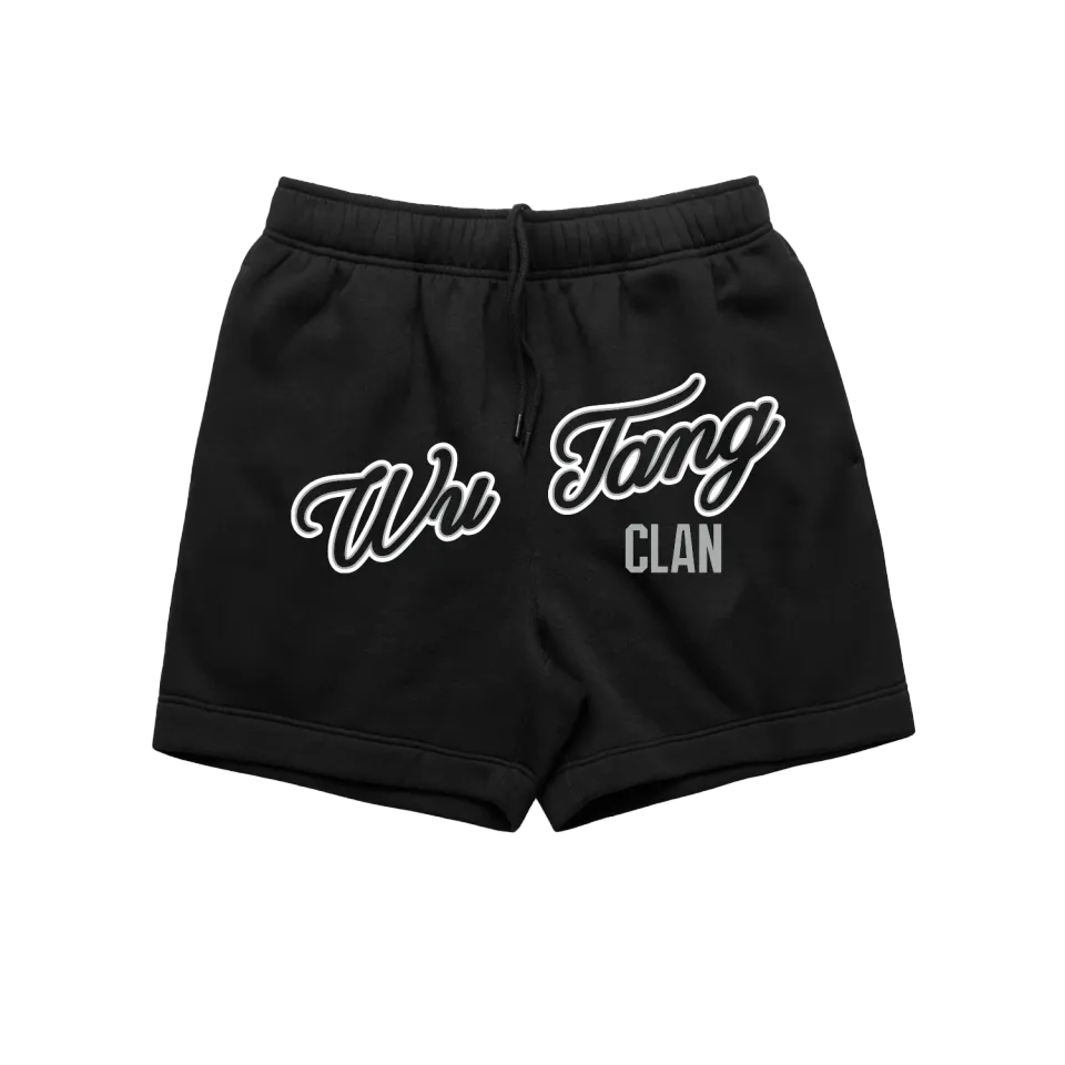 Wu-Tang Shaolin Sluggers Shorts schwarz Baumwollfleece