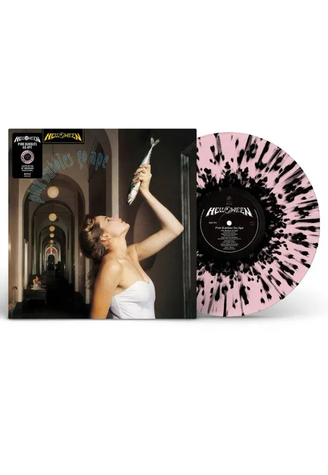 Helloween Pink Bubbles Go Ape 30th Anniversary Vinyl pink-schwarz