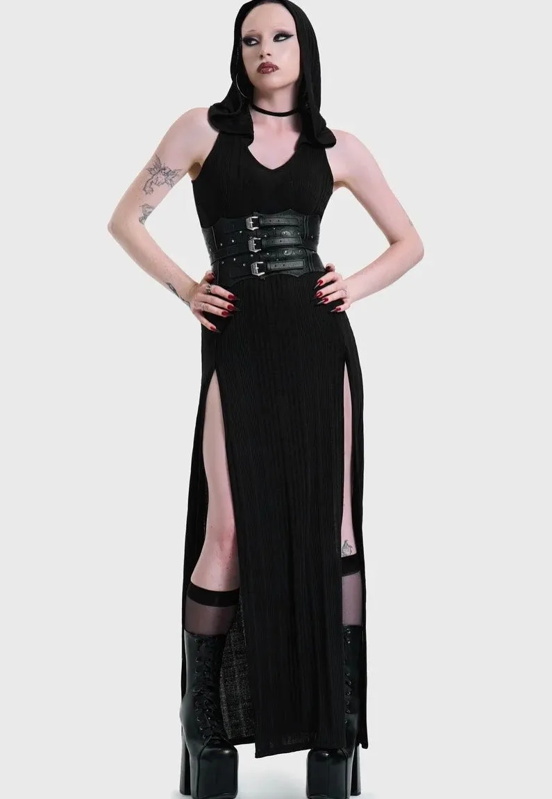 Impericon At Twilight Corset Gürtel Black Kunstleder