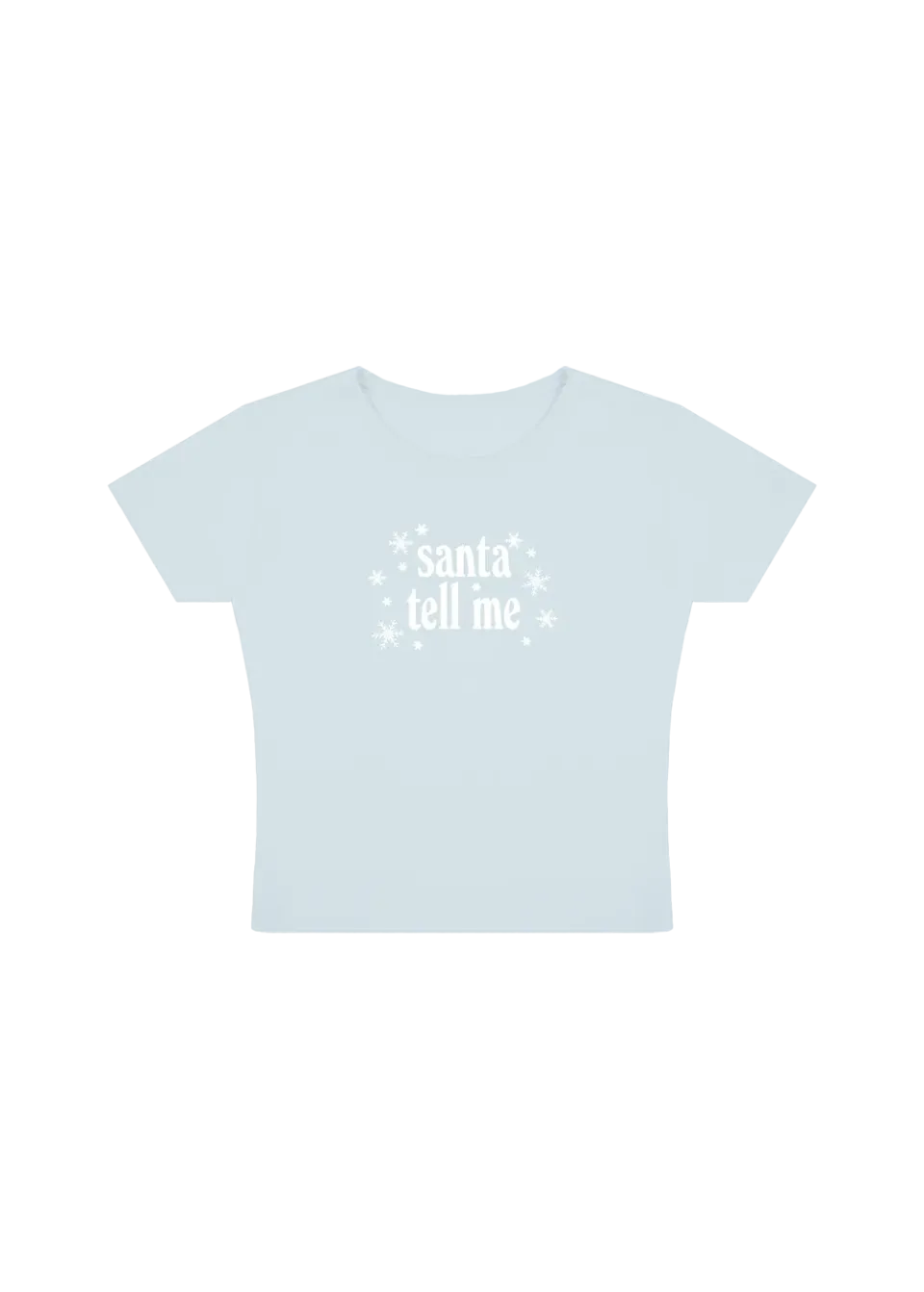 Ariana Grande Santa Tell Me Baby-T-Shirt blau