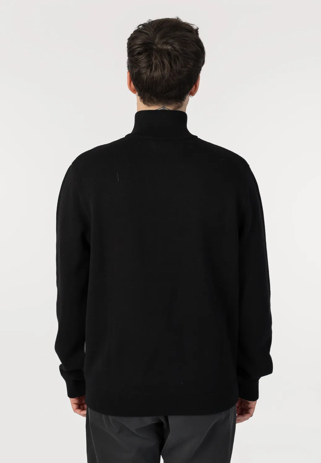 Impericon Heavy Flag Knit Troyer Pullover Schwarz Vegan