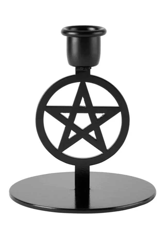 Impericon Pentagram Black Kerzenhalter Gothic