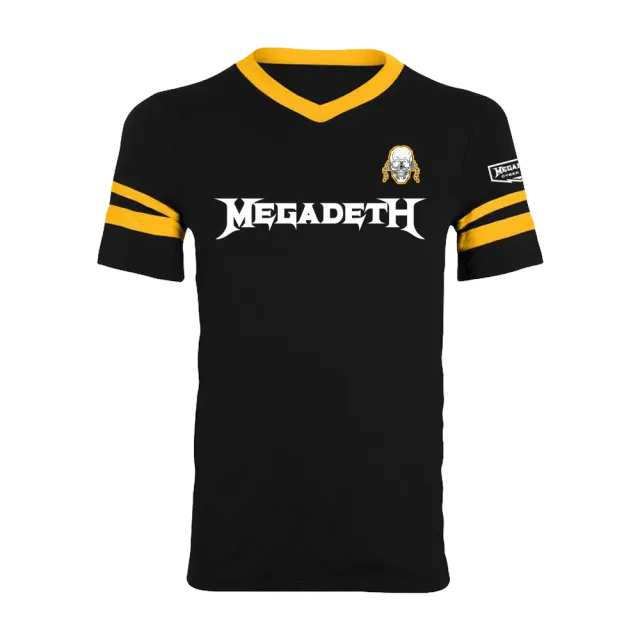 Megadeth Cyber Army 2021 V-Neck T-Shirt schwarz