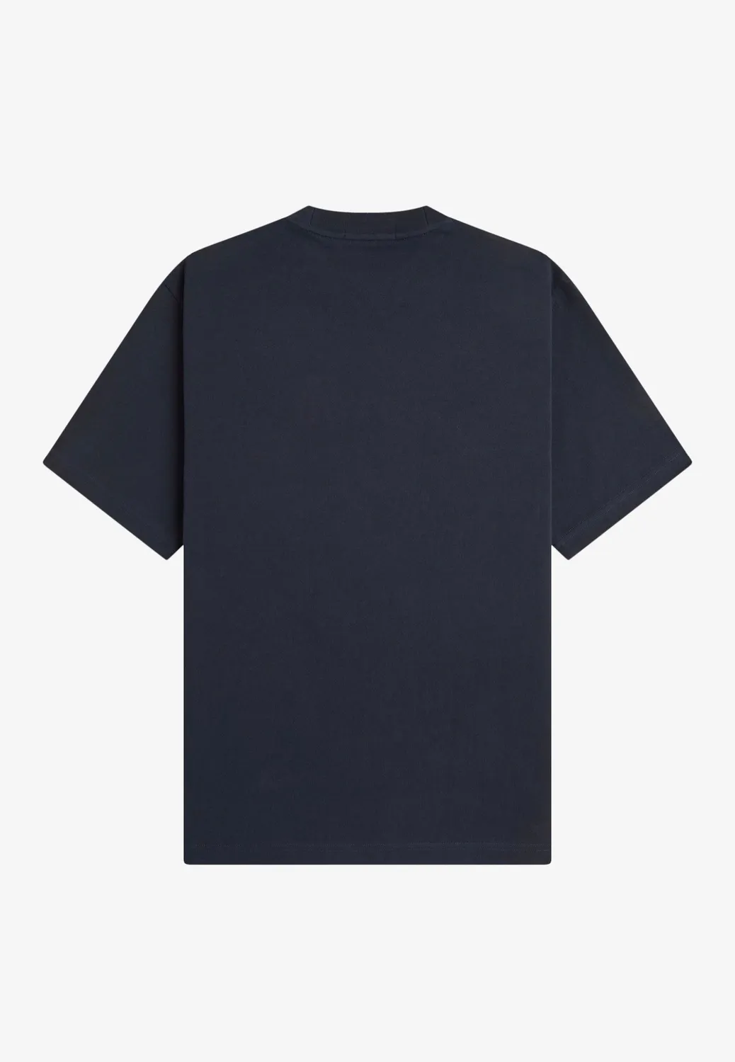 Tartan Applique Navy T-Shirt Streetwear